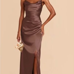 Birdy Grey Lydia Dress
Shiny Satin Chocolate Brown